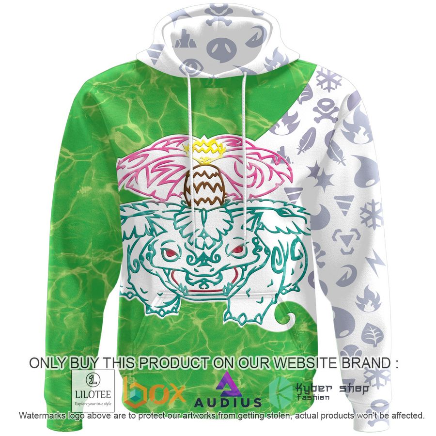 tribal venusaur 3d hoodie 2 49074