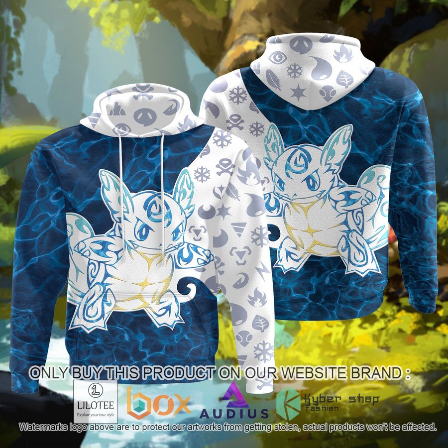 tribal wartortle 3d hoodie 1 56456