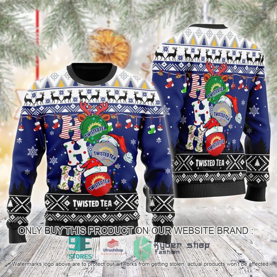 twisted tea ho ho ho ugly christmas sweater 1 65840