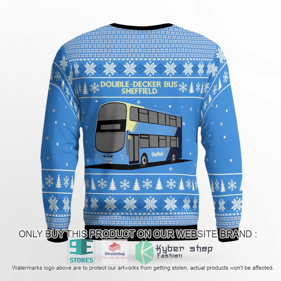 NEW UK Double-Decker Bus Sheffield Christmas Sweater 3 uk double decker bus sheffield christmas sweater 3 17867