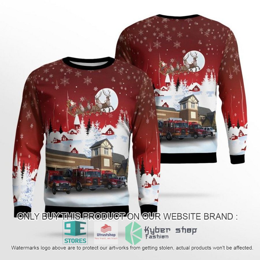 NEW Upper Arlington Ohio Upper Arlington Division Of Fire Fire Station 72 Ugly Sweater 12 upper arlington ohio upper arlington division of fire fire station 72 ugly christmas sweater 1 33480