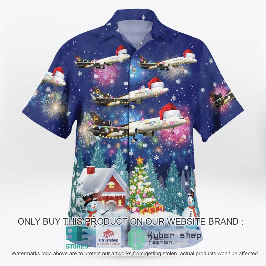 NEW UPS McDonnell Douglas MD-11F Christmas Hawaii Shirt 2 ups mcdonnell douglas md 11f christmas hawaiian shirt 2 1861