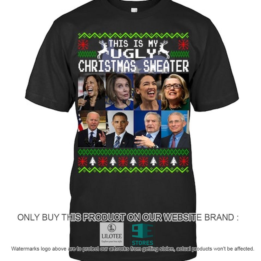 NEW US Politician This Is My Ugly Christmas Sweater 2d Shirt, Hoodie 2 us politician this is my ugly christmas sweater 2d shirt hoodie 1 46579