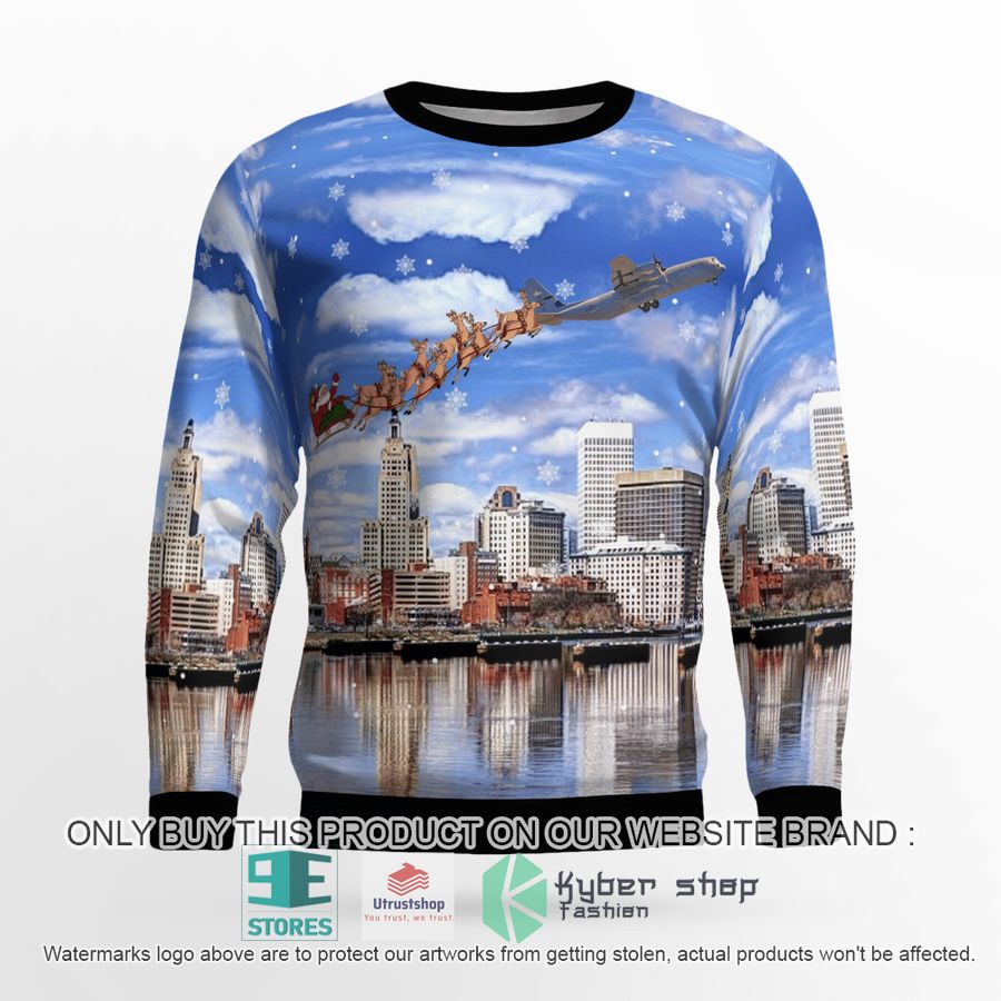 usaf rhode island air national guard 143d airlift wing c 130j hercules christmas sweater 2 22103