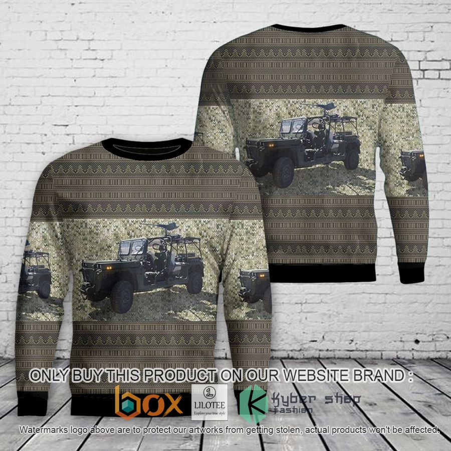 usmc light utility vehicle m1161 growler christmas ugly christmas sweatshirt 1 53443