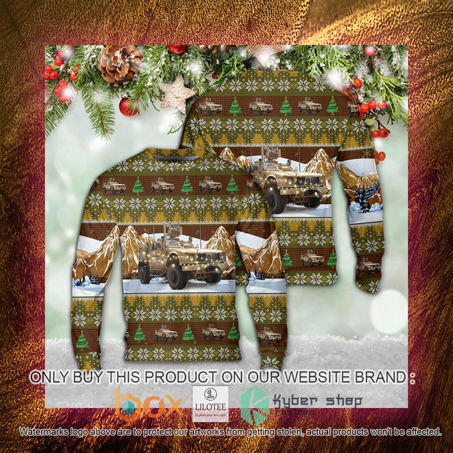 USMC M-ATV Light tactical vehicle Christmas Ugly Christmas Sweatshirt 4 usmc m atv light tactical vehicle christmas ugly christmas sweatshirt 4 70003