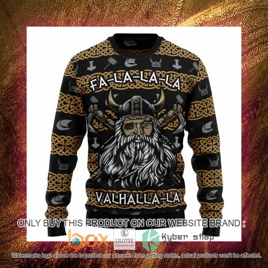 Valhalla La La La Ugly Christmas Sweatshirt 4 valhalla la la la ugly christmas sweatshirt 4 36610