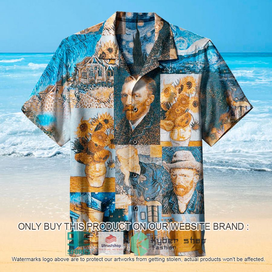 NEW Van Gogh Art Hawaii Shirt 8 van gogh art hawaiian shirt 1 30197