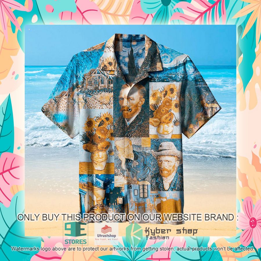 NEW Van Gogh Art Hawaii Shirt 4 van gogh art hawaiian shirt 4 96114