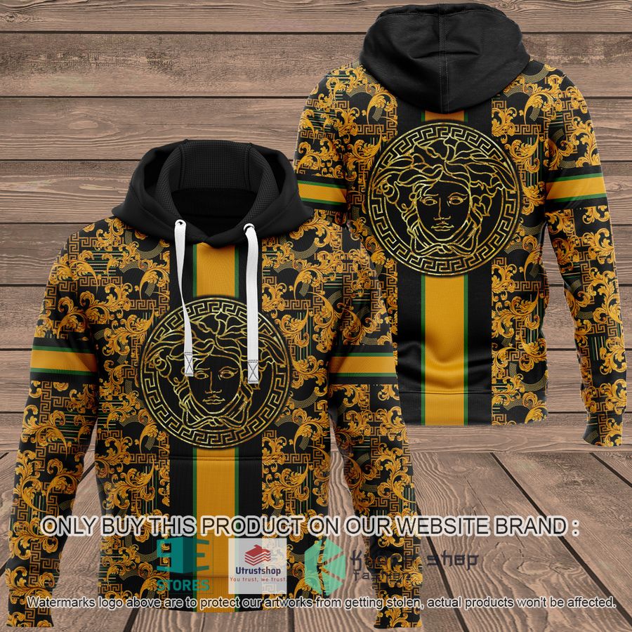 NEW Versace Baroque yellow Full Print Hoodie 9 versace baroque yellow 3d hoodie 1 40292