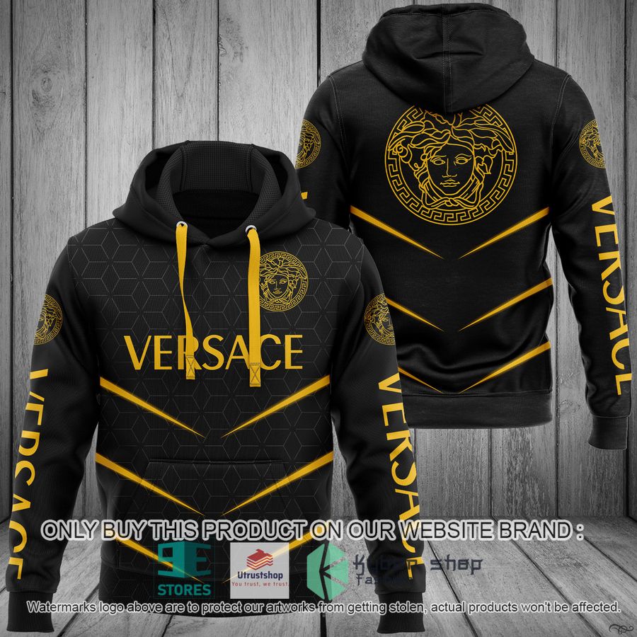 NEW Versace black Full Print Hoodie 1 versace black 3d hoodie 1 28634