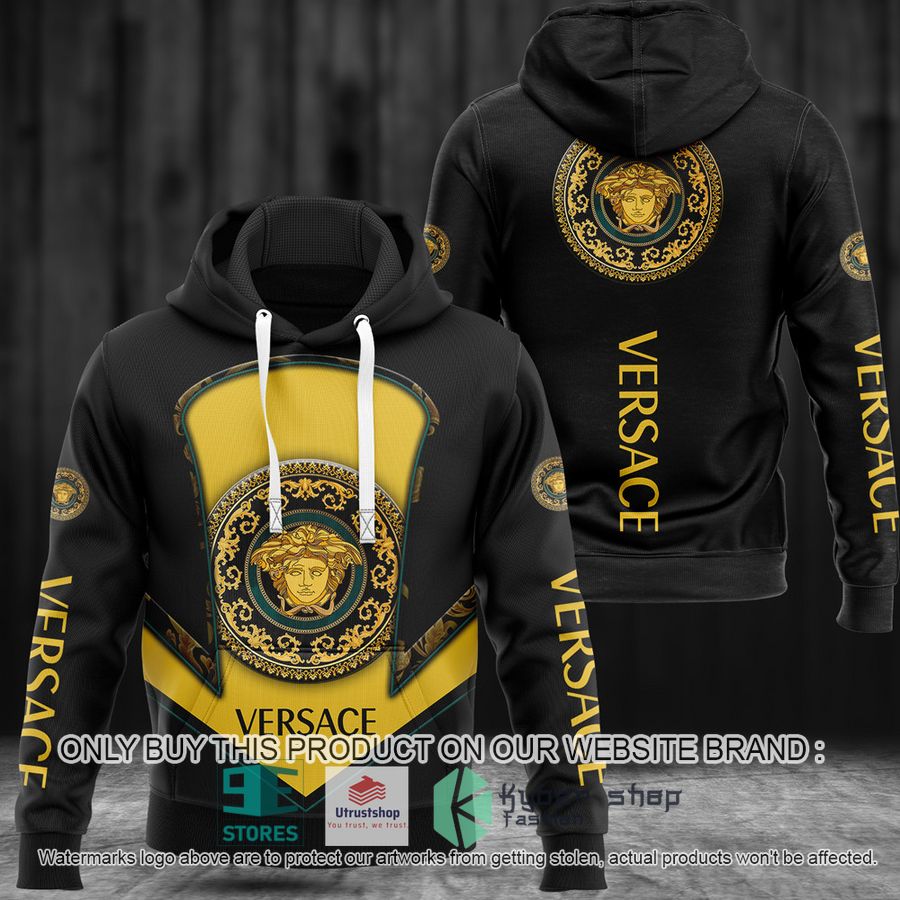 NEW Versace black yellow Full Print Hoodie 8 versace black yellow 3d hoodie 1 83353
