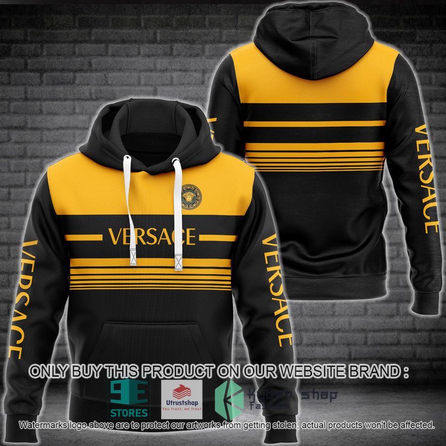 versace brand black yellow 3d hoodie 1 91597