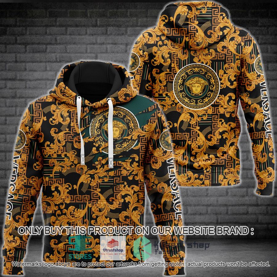 versace logo pattern 3d hoodie 1 52211