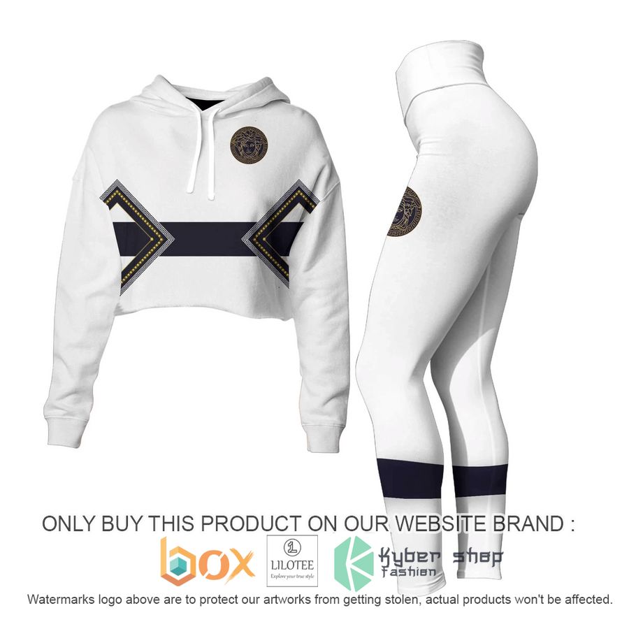 versace white crop hoodie vs legging 1 3709
