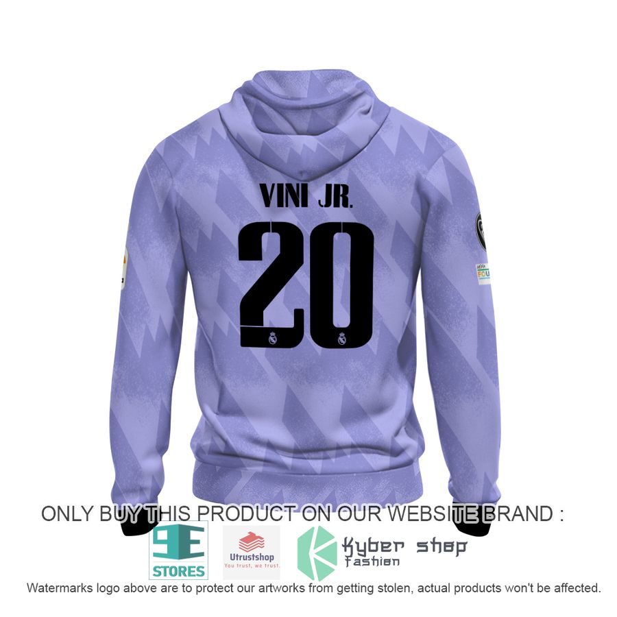 NEW Vinicius Junior 20 Real Madrid FC La Liga purple Hoodie, Shirt 4 vinicius junior 20 real madrid fc la liga purple shirt hoodie 4 47015