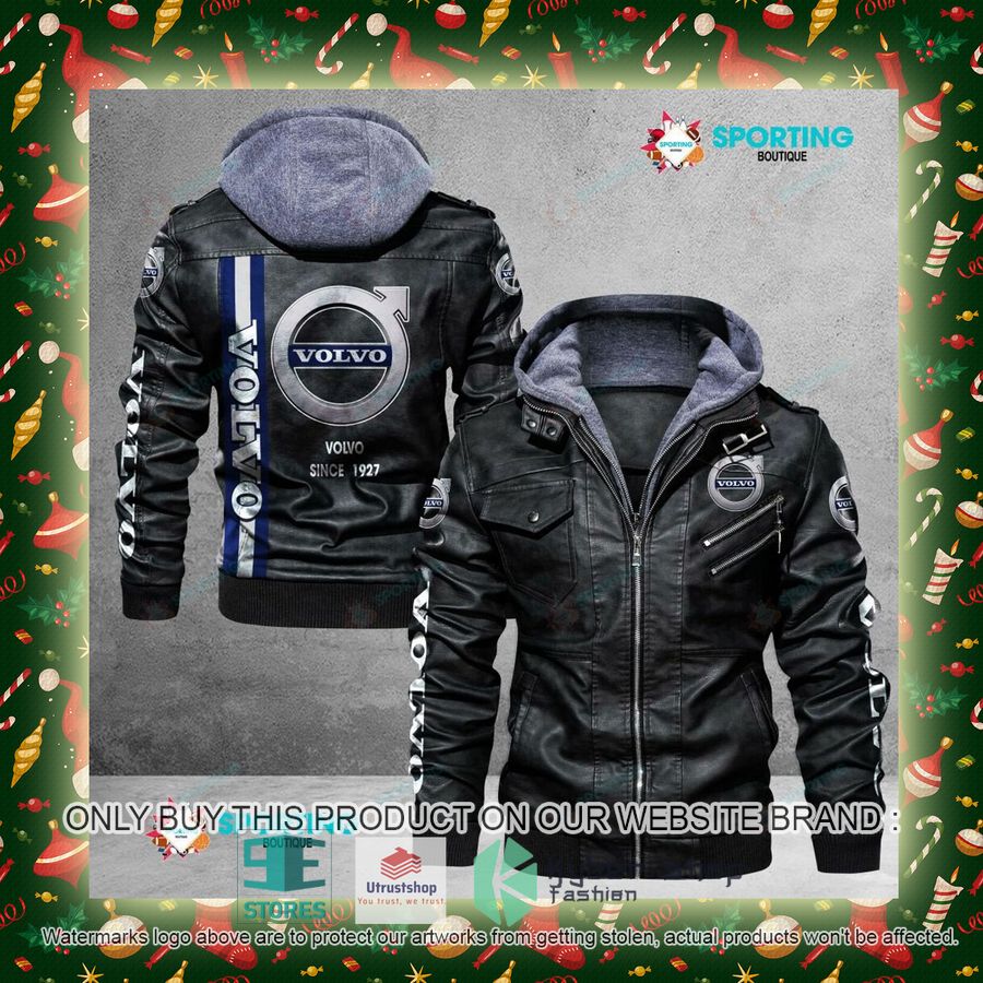 NEW Volvo Since 1927 Men Leather Jacket 5 volvo since 1927 leather jacket 5 74816