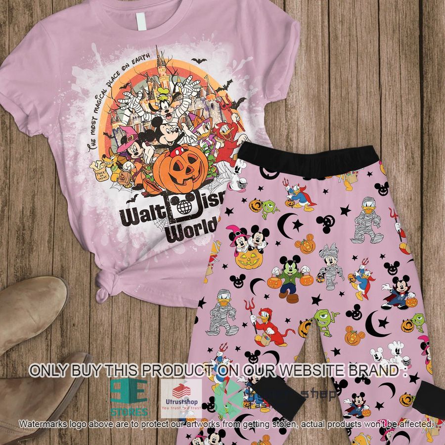 walt disney world halloween pink pajamas set 1 46279