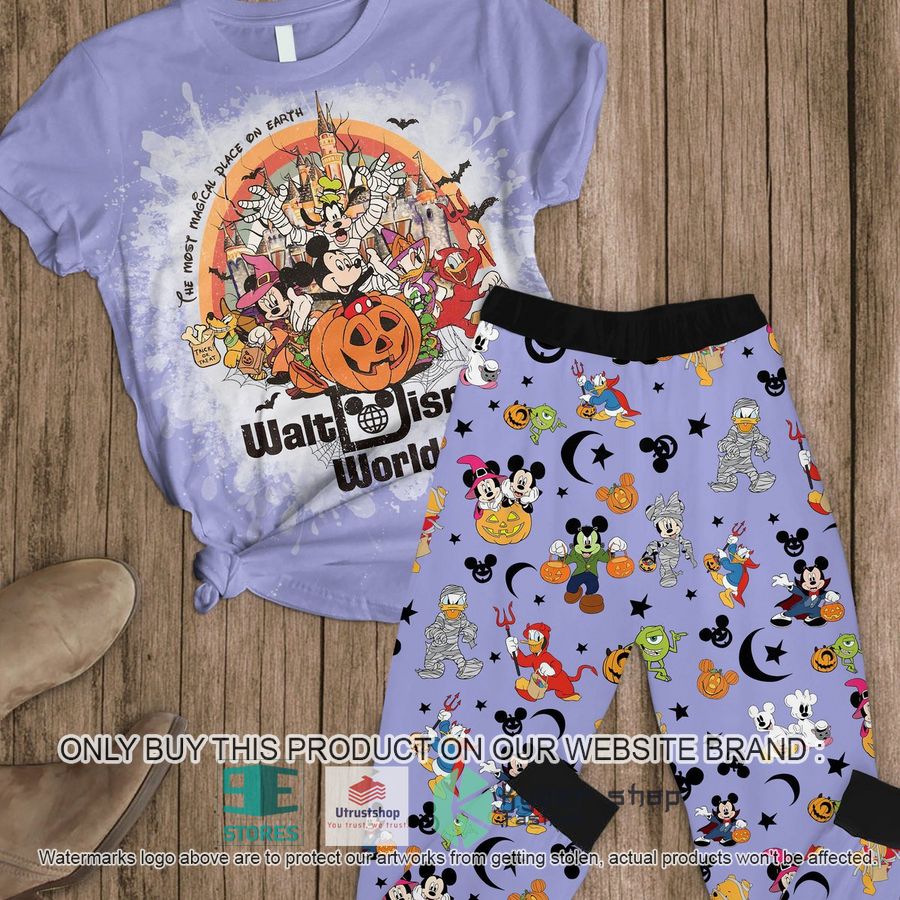 walt disney world halloween purple pajamas set 1 73356