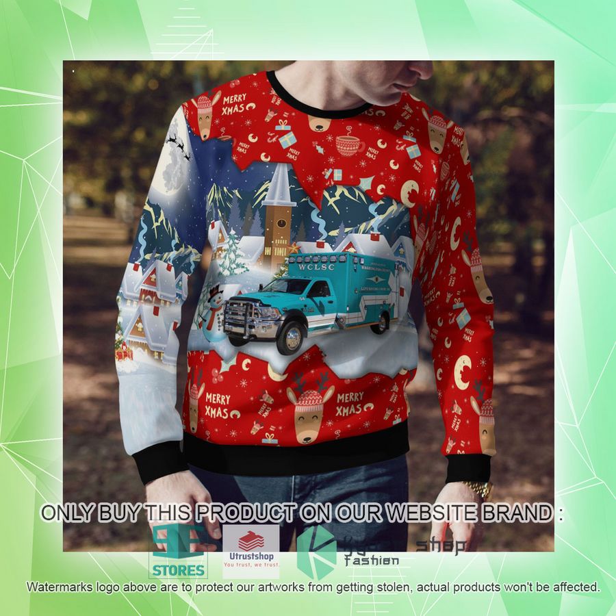 NEW Washington County Virginia Washington County Life Saving Crew EMS Christmas Sweater 10 washington county virginia washington county life saving crew ems christmas sweater 10 66530