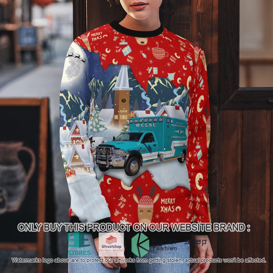 NEW Washington County Virginia Washington County Life Saving Crew EMS Christmas Sweater 5 washington county virginia washington county life saving crew ems christmas sweater 5 54167