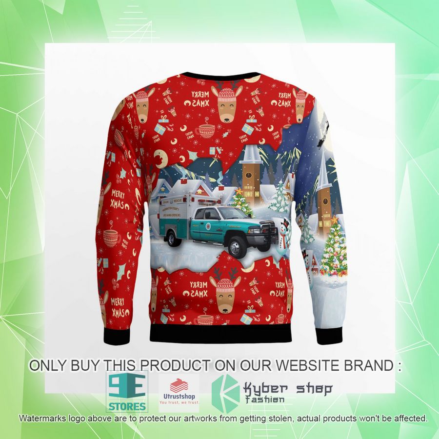 NEW Washington County Virginia Washington County Life Saving Crew EMS Christmas Sweater 9 washington county virginia washington county life saving crew ems christmas sweater 9 31627