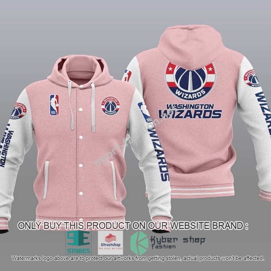 NEW Washington Wizards Varsity Hoodie Jacket 4 washington wizards nba baseball hoodie jacket 4 32182