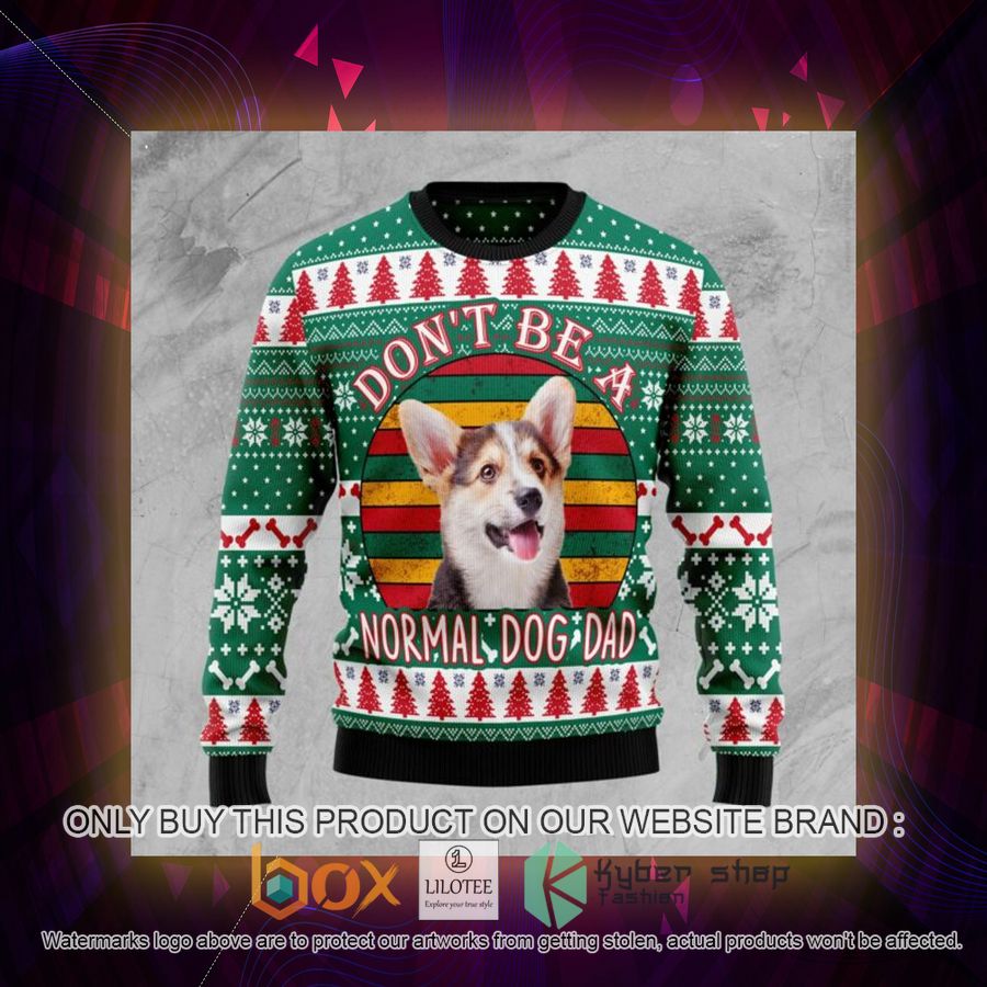 Welsh Corgi Dog Dad Ugly Christmas Sweatshirt 3 welsh corgi dog dad ugly christmas sweatshirt 3 96901