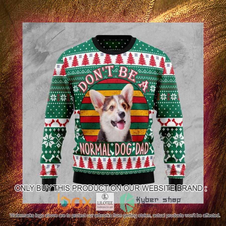 Welsh Corgi Dog Dad Ugly Christmas Sweatshirt 4 welsh corgi dog dad ugly christmas sweatshirt 4 20606