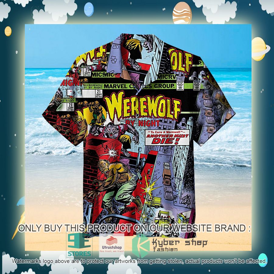 NEW Werewolf By Night Comic Hawaii Shirt 2 werewolf by night comic hawaiian shirt 2 35950