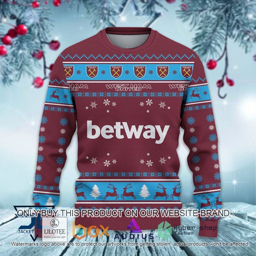 west ham united f c ugly christmas sweater 2 77240