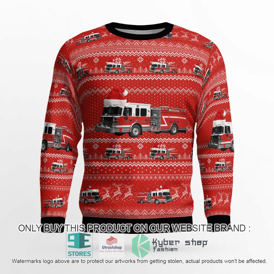 west nyack new york west nyack fire department christmas sweater 2 62118