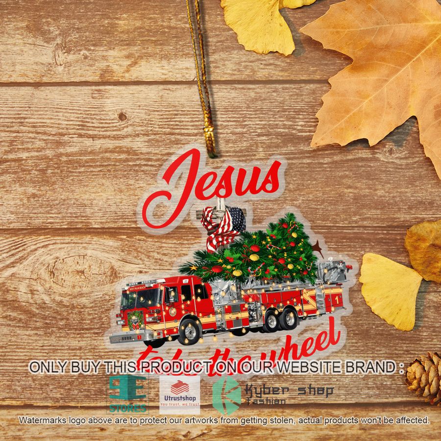 west palm beach palm beach county florida west palm beach fire department jesus take the wheel christmas ornament 2 16338
