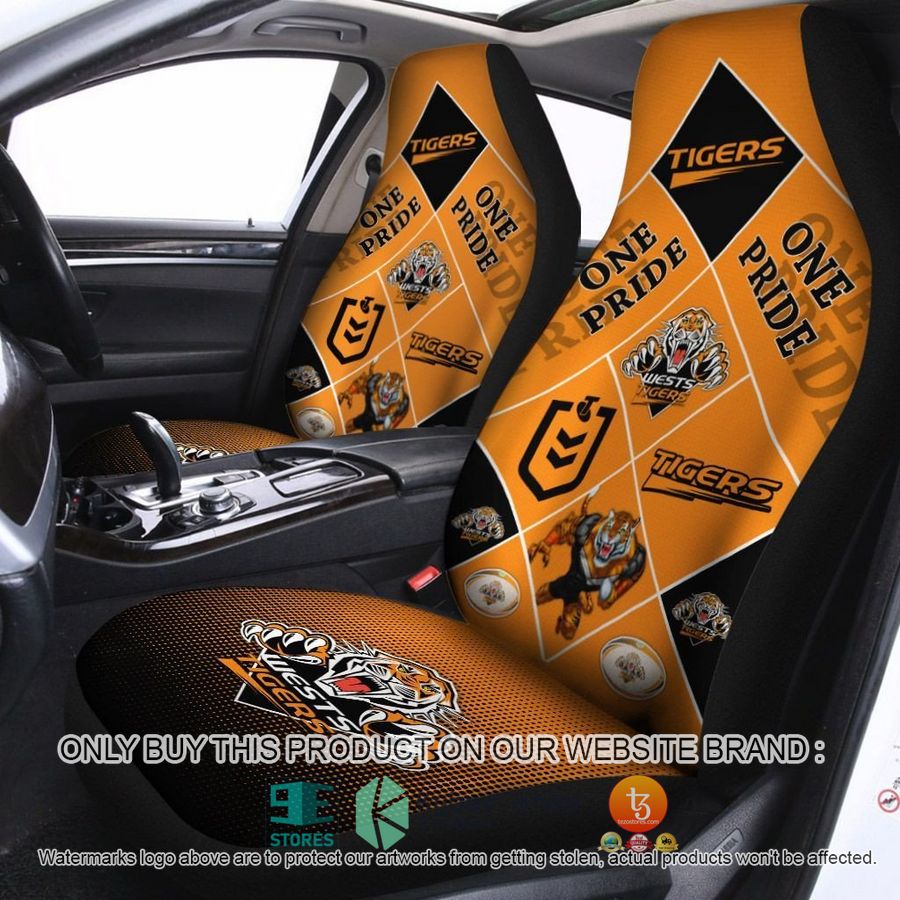 wests tigers one pride car seat covers 1 76721