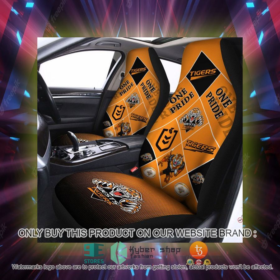 wests tigers one pride car seat covers 2 73572