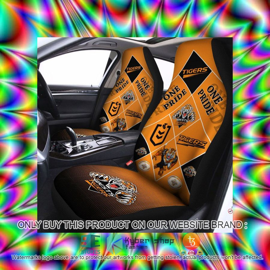 HOT Wests Tigers One Pride Car Seat Covers 3 wests tigers one pride car seat covers 3 39972