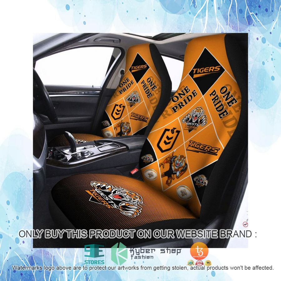 HOT Wests Tigers One Pride Car Seat Covers 4 wests tigers one pride car seat covers 4 71154