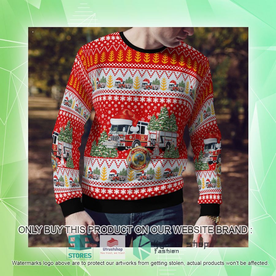 NEW Winter Garden Orange County Florida Winter Garden Fire Department Christmas Sweater 10 winter garden orange county florida winter garden fire department christmas sweater 10 11895