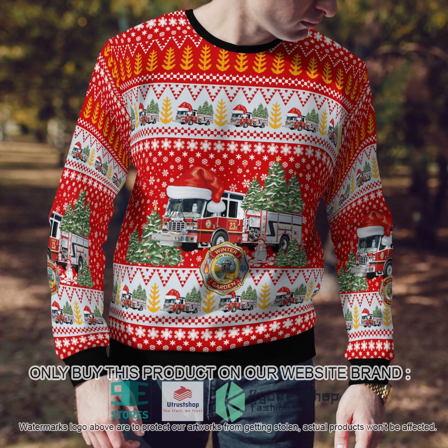 NEW Winter Garden Orange County Florida Winter Garden Fire Department Christmas Sweater 4 winter garden orange county florida winter garden fire department christmas sweater 4 10256