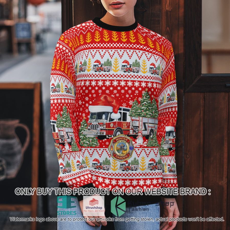 NEW Winter Garden Orange County Florida Winter Garden Fire Department Christmas Sweater 5 winter garden orange county florida winter garden fire department christmas sweater 5 30000