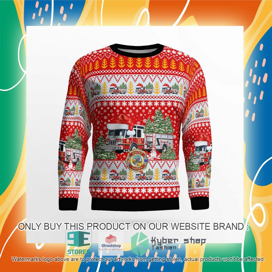 NEW Winter Garden Orange County Florida Winter Garden Fire Department Christmas Sweater 8 winter garden orange county florida winter garden fire department christmas sweater 8 1160
