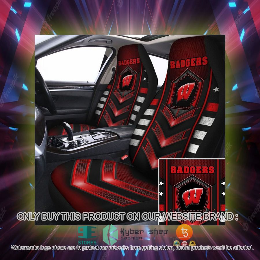 wisconsin badgers university of wisconsin madison car seat covers 2 2804