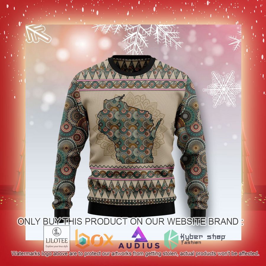 Wisconsin Mandal Ugly Christmas Sweater 7 wisconsin mandal ugly christmas sweater 7 16290
