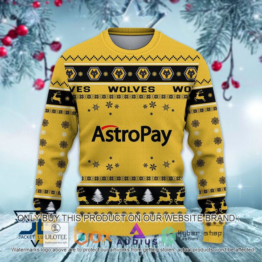 wolverhampton wanderers f c ugly christmas sweater 2 27778