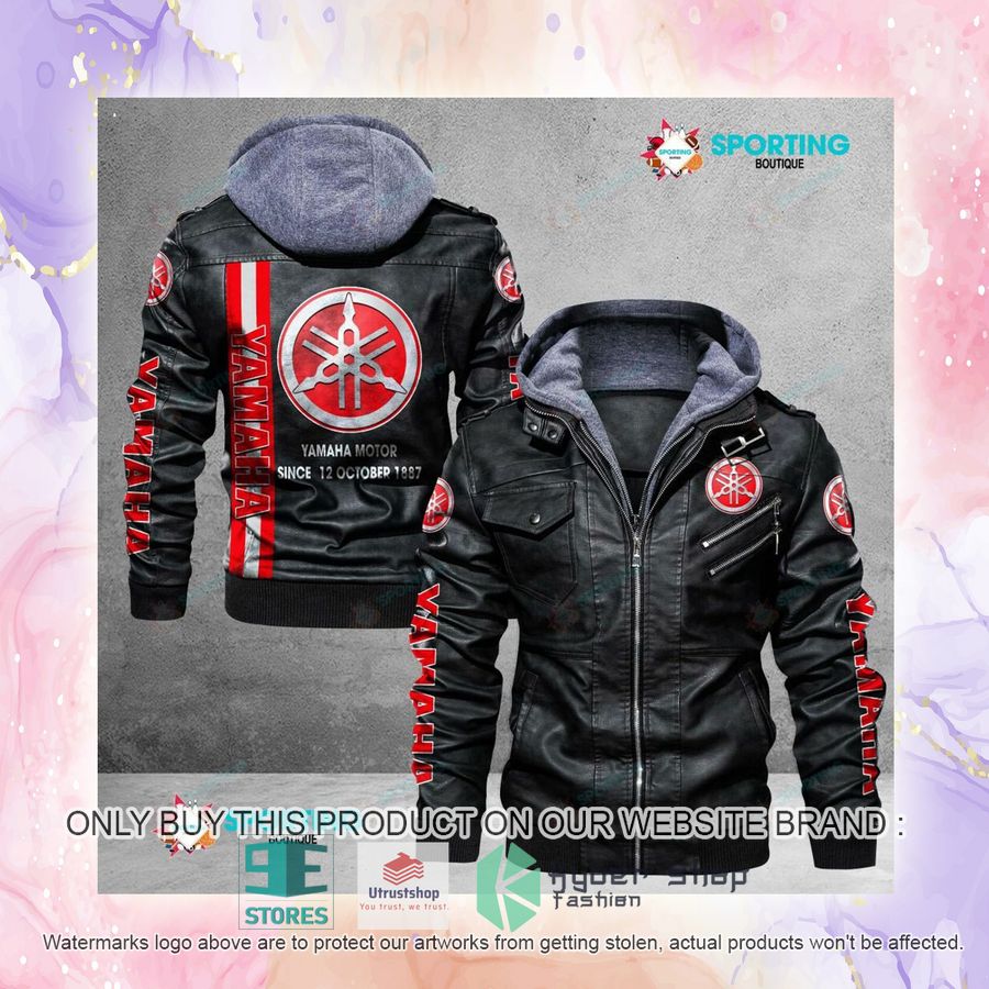 NEW Yamaha Motor Since 12 October 1887 Men Leather Jacket 3 yamaha motor since 12 october 1887 leather jacket 3 3744