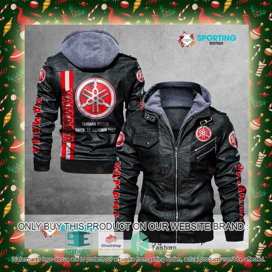 NEW Yamaha Motor Since 12 October 1887 Men Leather Jacket 5 yamaha motor since 12 october 1887 leather jacket 5 18904