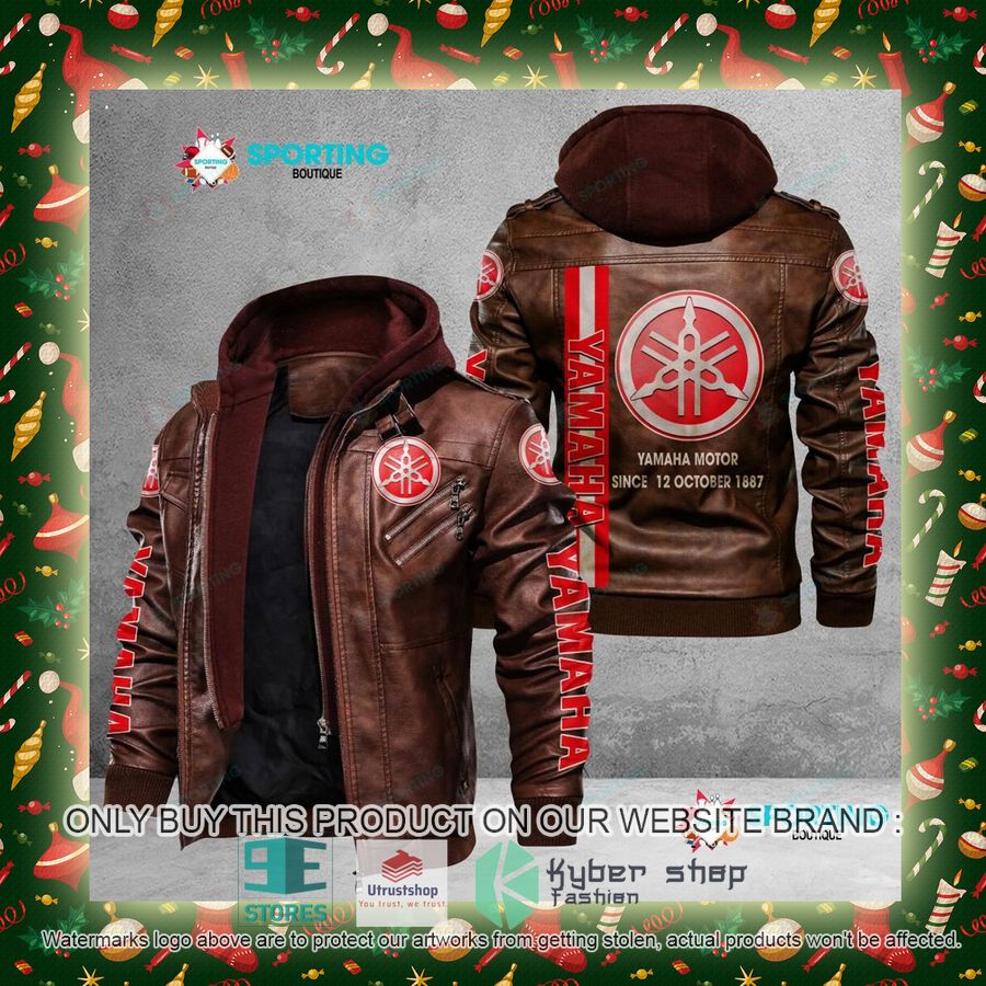 NEW Yamaha Motor Since 12 October 1887 Men Leather Jacket 6 yamaha motor since 12 october 1887 leather jacket 6 89779