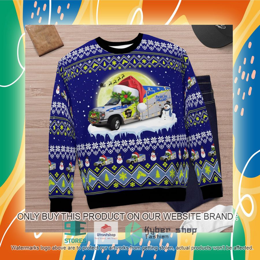 NEW York Region EMS Christmas Sweater 7 york region ems christmas sweater 7 89059