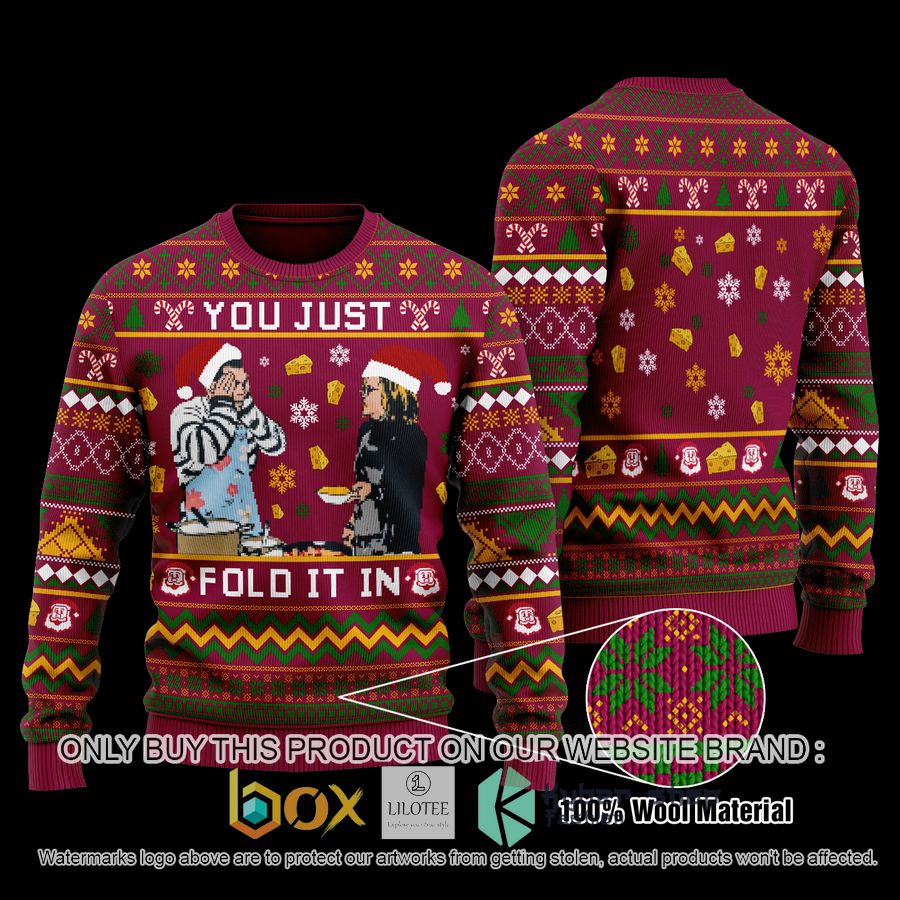 you just fold it in red wool sweater 1 6753