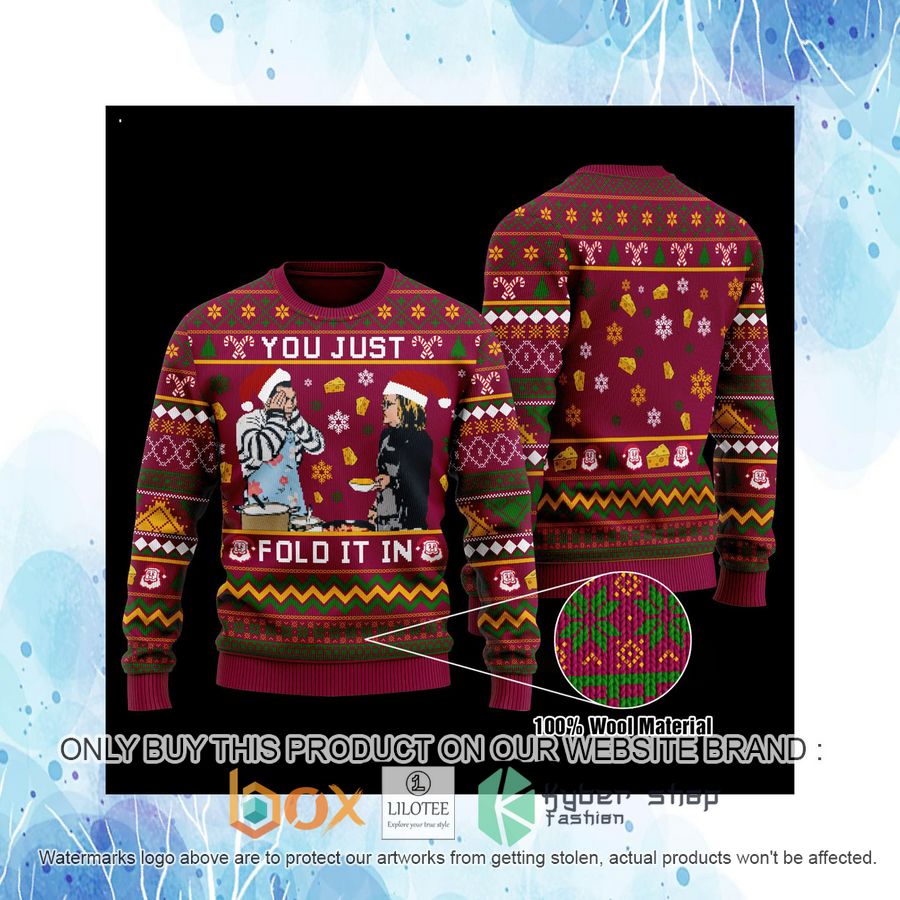 You Just Fold IT in Red Wool Sweater 4 you just fold it in red wool sweater 4 50523